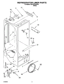 02 - Refrigerator Liner Parts parts for Whirlpool Refrigerator 6GD22DCXHW04 from AppliancePartsPros.com