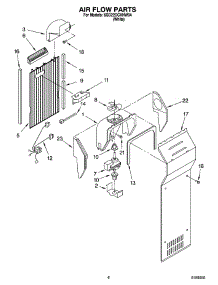 05 - Air Flow Parts parts for Whirlpool Refrigerator 6GD22DCXHW04 from AppliancePartsPros.com