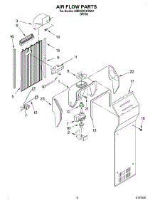 05 - Air Flow parts for Whirlpool Refrigerator 6GD22DCXHW01 from AppliancePartsPros.com