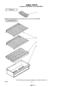 06 - Shelf parts for Whirlpool Refrigerator ET12DCXRWR0 from AppliancePartsPros.com