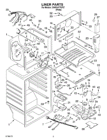 02 - Liner Parts parts for Whirlpool Refrigerator 3XARG477GF07 from AppliancePartsPros.com