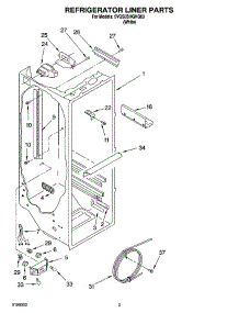 02 - Refrigerator Liner Parts parts for Whirlpool Refrigerator 5VGS3SHGKQ03 from AppliancePartsPros.com