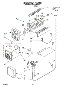 12 - Icemaker Parts, Optional Parts parts for Whirlpool Refrigerator 5VGS3SHGKQ03 from AppliancePartsPros.com