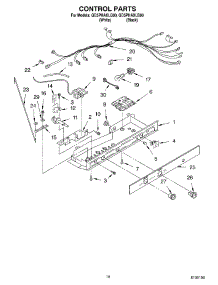 10 - Control parts for Whirlpool Refrigerator GD5PHAXLQ00 from AppliancePartsPros.com