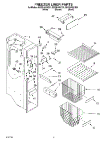 04 - Freezer Liner parts for Whirlpool Refrigerator GD2SHAXKT01 from AppliancePartsPros.com
