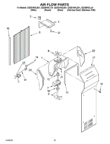 12 - Air Flow, Optional parts for Whirlpool Refrigerator GS2SHAXLS01 from AppliancePartsPros.com