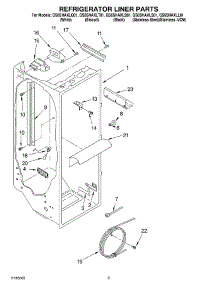 02 - Refrigerator Liner parts for Whirlpool Refrigerator GS6SHAXLQ01 from AppliancePartsPros.com