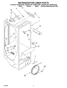 02 - Refrigerator Liner parts for Whirlpool Refrigerator GS2SHAXLB02 from AppliancePartsPros.com