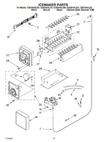 12 - Ice Maker, Optional parts for Whirlpool Refrigerator GS6SHAXLL02 from AppliancePartsPros.com