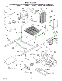 09 - Unit parts for Whirlpool Refrigerator GS2SHAXLQ01 from AppliancePartsPros.com