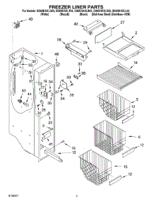 04 - Freezer Liner Parts parts for Whirlpool Refrigerator GS6SHAXLL03 from AppliancePartsPros.com
