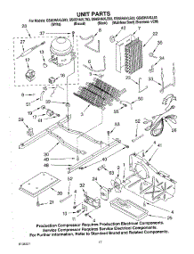 11 - Unit Parts parts for Whirlpool Refrigerator GS6SHAXLL03 from AppliancePartsPros.com