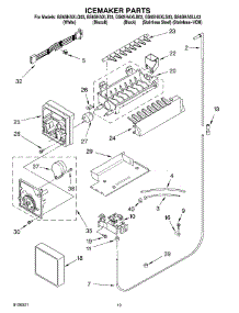 12 - Icemaker Parts, Parts Not Illustrated parts for Whirlpool Refrigerator GS6SHAXLL03 from AppliancePartsPros.com