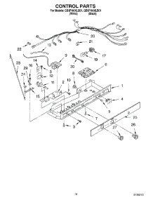 10 - Control Parts parts for Whirlpool Refrigerator GD5PHAXLB01 from AppliancePartsPros.com