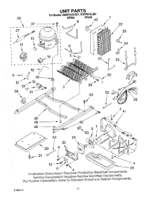 11 - Unit Parts parts for Whirlpool Refrigerator GD5PHAXLB01 from AppliancePartsPros.com