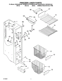 04 - Freezer Liner parts for Whirlpool Refrigerator GS2SHAXLQ03 from AppliancePartsPros.com