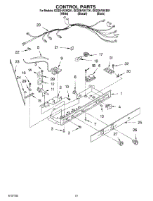 11 - Control parts for Whirlpool Refrigerator GD2SHAXKQ01 from AppliancePartsPros.com