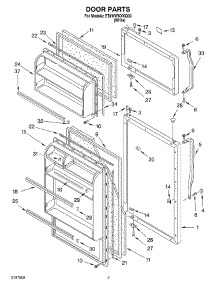02 - Door parts for Whirlpool Refrigerator ET8WWKXKQ00 from AppliancePartsPros.com