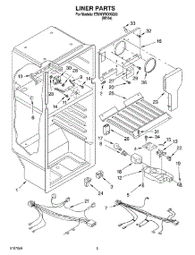 03 - Liner parts for Whirlpool Refrigerator ET8WWKXKQ00 from AppliancePartsPros.com