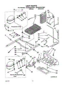 11 - Unit parts for Whirlpool Refrigerator ED25PQXYW01 from AppliancePartsPros.com