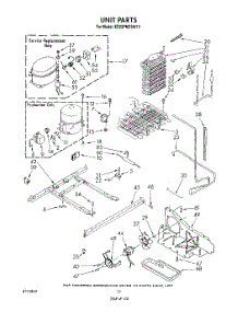 07 - Unit parts for Whirlpool Refrigerator ED22PMXSW10 from AppliancePartsPros.com
