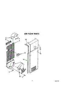 06 - Air Flow parts for Whirlpool Refrigerator ED25PQXYW00 from AppliancePartsPros.com