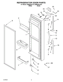 06 - Refrigerator Door parts for Whirlpool Refrigerator GS6SHANLB10 from AppliancePartsPros.com