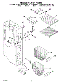 04 - Freezer Liner parts for Whirlpool Refrigerator GS2SHAXLS02 from AppliancePartsPros.com