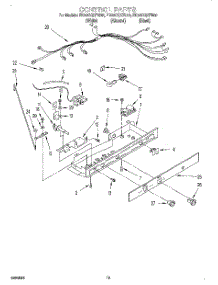 12 - Control, Lit / Optional parts for Whirlpool Refrigerator ED22CQXFN00 from AppliancePartsPros.com