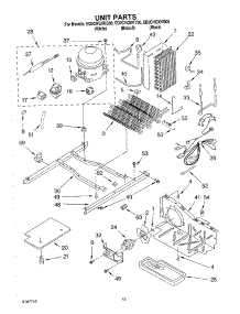 10 - Unit parts for Whirlpool Refrigerator ED2CHQXKB00 from AppliancePartsPros.com