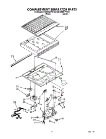 03 - Compartment Separator parts for Whirlpool Refrigerator ET20RKXYW10 from AppliancePartsPros.com