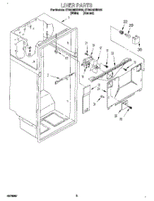 02 - Liner parts for Whirlpool Refrigerator ET25DMXBW02 from AppliancePartsPros.com
