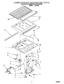 03 - Compartment Separator parts for Whirlpool Refrigerator ET25DMXBW02 from AppliancePartsPros.com