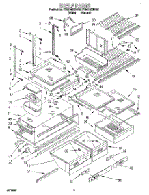 04 - Shelf, Lit / Optional parts for Whirlpool Refrigerator ET25DMXBW02 from AppliancePartsPros.com