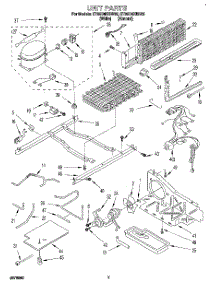 05 - Unit parts for Whirlpool Refrigerator ET25DMXBW02 from AppliancePartsPros.com