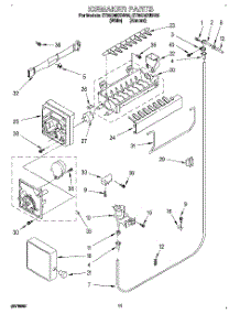 07 - Icemaker parts for Whirlpool Refrigerator ET25DMXBW02 from AppliancePartsPros.com