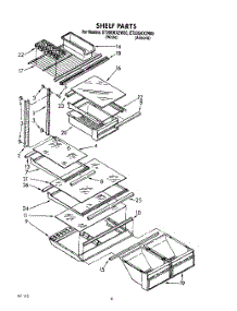 04 - Shelf parts for Whirlpool Refrigerator ET20GKXZW00 from AppliancePartsPros.com