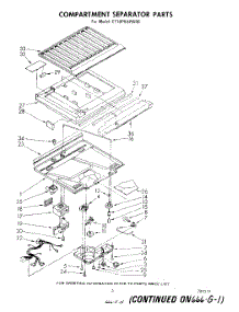 04 - Compartment Separator parts for Whirlpool Refrigerator ET18PKXPWR0 from AppliancePartsPros.com