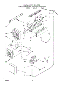 12 - Ice Maker, Optional parts for Whirlpool Refrigerator ED27PEXHW02 from AppliancePartsPros.com