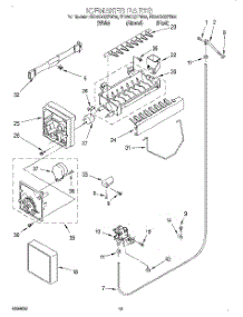 12 - Icemaker, Lit / Optional parts for Whirlpool Refrigerator ED25CQXFW00 from AppliancePartsPros.com