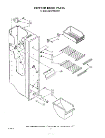 04 - Freezer Liner parts for Whirlpool Refrigerator ED22PMXSW00 from AppliancePartsPros.com