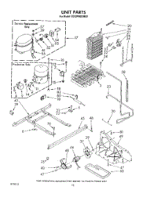 07 - Unit parts for Whirlpool Refrigerator ED22PMXSW00 from AppliancePartsPros.com