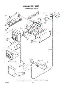 10 - Ice Maker , Not Illustrated And Optional parts for Whirlpool Refrigerator ED22PMXSW00 from AppliancePartsPros.com