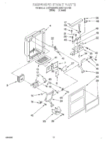 08 - Dispenser Front parts for Whirlpool Refrigerator ED27PQXEN00 from AppliancePartsPros.com