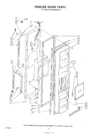 07 - Freezer Door parts for Whirlpool Refrigerator ED25PMXRWR2 from AppliancePartsPros.com