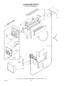 11 - Ice Maker parts for Whirlpool Refrigerator ED25PMXRWR2 from AppliancePartsPros.com