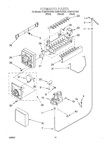 12 - Ice Maker, Optional parts for Whirlpool Refrigerator ED25PEXHW02 from AppliancePartsPros.com