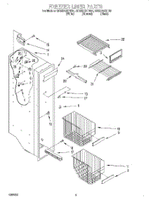 04 - Freezer Liner parts for Whirlpool Refrigerator GD25DQXFB01 from AppliancePartsPros.com