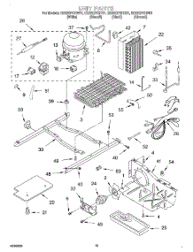 10 - Unit parts for Whirlpool Refrigerator ED22QFXHN01 from AppliancePartsPros.com