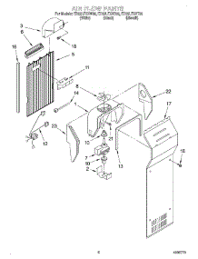 05 - Air Flow parts for Whirlpool Refrigerator ED22LFXHT02 from AppliancePartsPros.com
